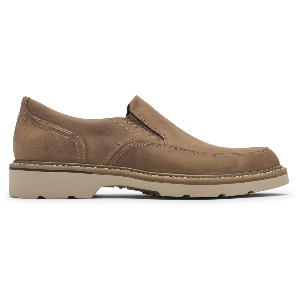 Rockport Mens Charlee Waterproof - Slip-On Khaki - SGE683509